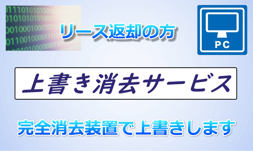 上書きによる完全データ消去