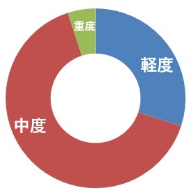 障害別の割合グラフ